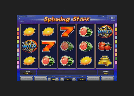 Playing Spinning Stars Online Slot