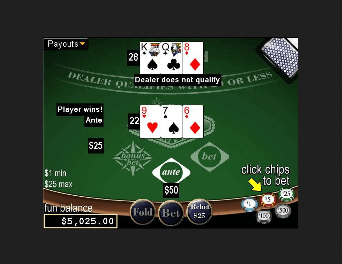 Vegas Three Card Rummy at a Glance